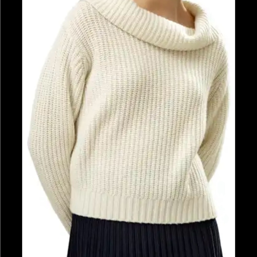 Ruby Rd Petite Chunky Polyester Cowl Neck Sweater - image 3
